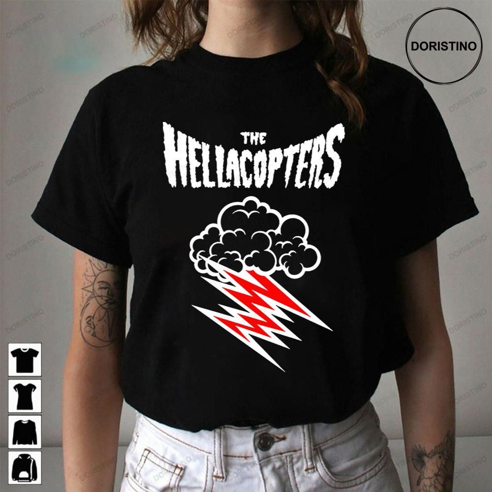 Camisa Hellacoptersa Rock Camiseta Manga Curta Awesome Shirts